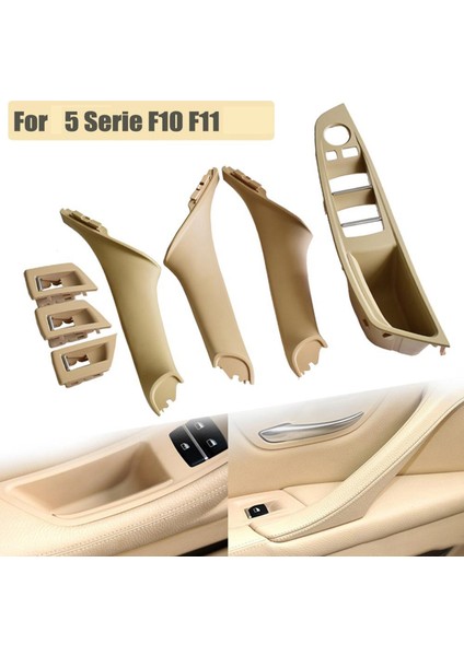 2set Rhd Araba Iç Kapı Kolu Iç Kapı Paneli -Bmw 5 Serie F10 F11 520 525 Bej Için (Yurt Dışından) modelleri