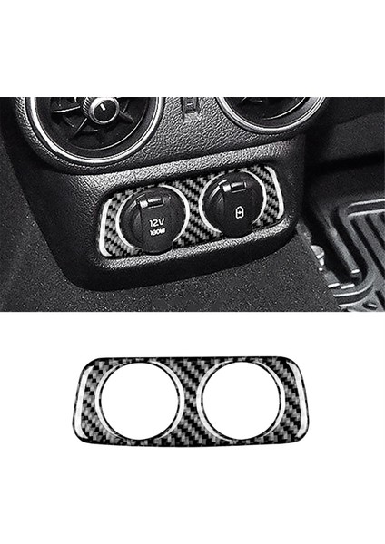 Kia Stinger Için Gerçek Karbon Fiber 2018-2023 Araba Arka Şarj Portu USB Delik Kapağı Döşeme Etiketi Iç Aksesuarlar (Yurt Dışından) fırsatları