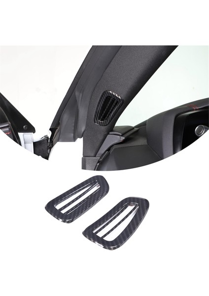 Chevrolet Için Corvette C8 2020-2023 Araba A-Fillar Hava Outlet Havalandırma Paneli Kapak Trim Aksesuarları Abs Karbon Fiber (Yurt Dışından) fiyatları