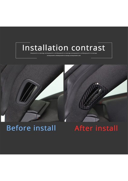 Chevrolet Için Corvette C8 2020-2023 Araba A-Fillar Hava Outlet Havalandırma Paneli Kapak Trim Aksesuarları Abs Karbon Fiber (Yurt Dışından) fırsatları