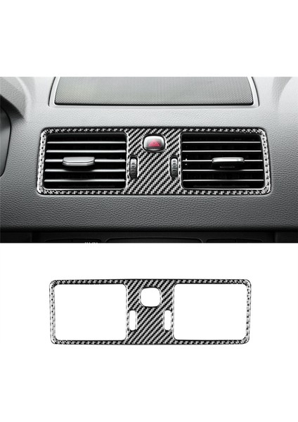 Merkezi Klima Outlet Havalandırma Çerçevesi Kapak Trim Dekoratif Karbon Fiber Volvo XC90 2003-2014 Aksesuarlar (Yurt Dışından) indirimleri