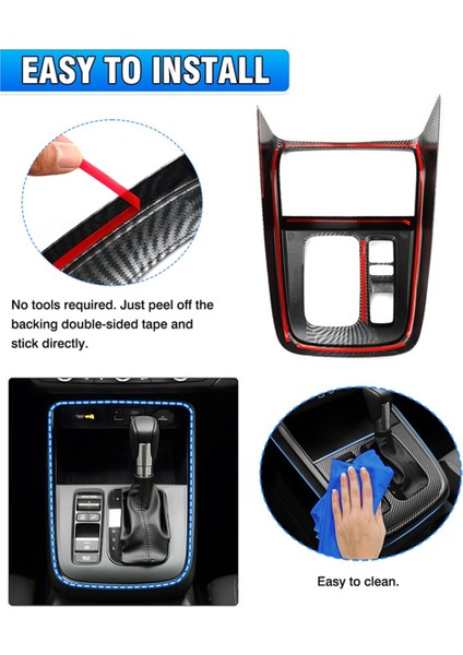 Honda Crv Cr -V 2023 2024 Merkez Konsol Dişli Vites Paneli Kapak Iç Aksesuarlar - Abs Karbon Fiber (Yurt Dışından) fiyatları