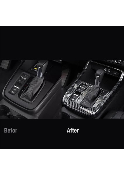 Honda Crv Cr -V 2023 2024 Merkez Konsol Dişli Vites Paneli Kapak Iç Aksesuarlar - Abs Karbon Fiber (Yurt Dışından) indirimleri