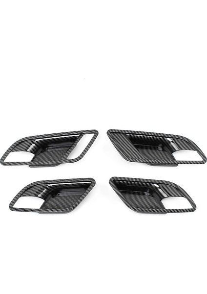Mg 5 Mg5 2020 2020 2020 Için 4pcs Iç Kapı Kolu Kase Kapağı Döşeme Karbon Fiber Abs Dekorasyon Çerçevesi Çıkartma Aksesuarları (Yurt Dışından)