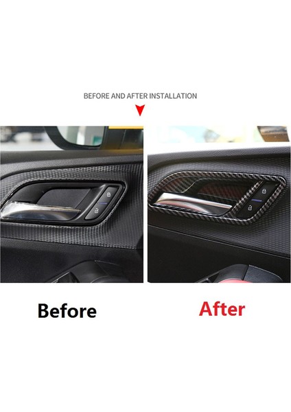 Mg 5 Mg5 2020 2020 2020 Için 4pcs Iç Kapı Kolu Kase Kapağı Döşeme Karbon Fiber Abs Dekorasyon Çerçevesi Çıkartma Aksesuarları (Yurt Dışından) modelleri