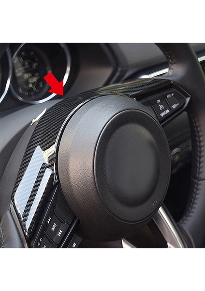 Mazda 2 Demio Dl Sedan Dj Hatchback 2018 2019 Için 5x Karbon Fiber Direksiyon Çerçevesi Kapak Trim (Yurt Dışından) fiyatları