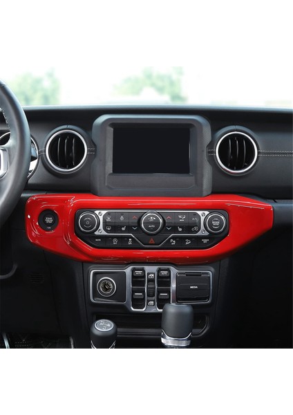 Jeep Wrangler Için Jl Gladiator Jt 2018-2023 Klima Ac Kontrol Paneli Dekoratif Kapak Dekoratif, Kırmızı (Yurt Dışından) modelleri
