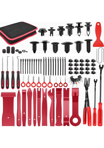 238PCS Trim Kaldırma Aracı, Otomatik Pusme Pimi Tampon Tutucu Klip Seti, Araba Paneli Radyo Çıkarma Otomatik Klips Pensesi (Yurt Dışından)