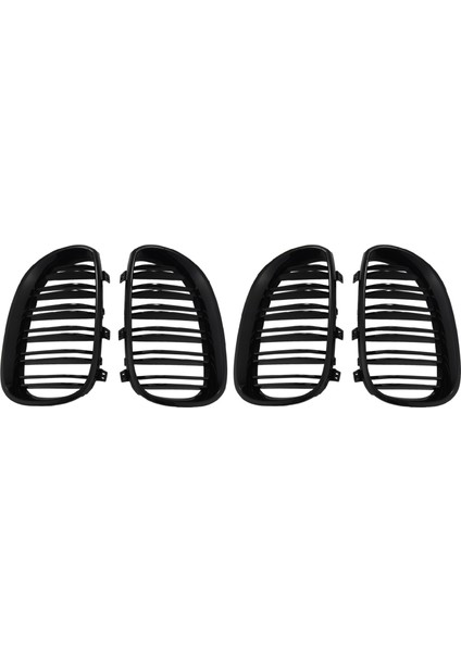 2x Parlak Siyah Araba Ön Böbrek Izgara Bmw 5 Serisi E60 E61 M5 520I 535I 550I 2003-2010 Sedan (Yurt Dışından)