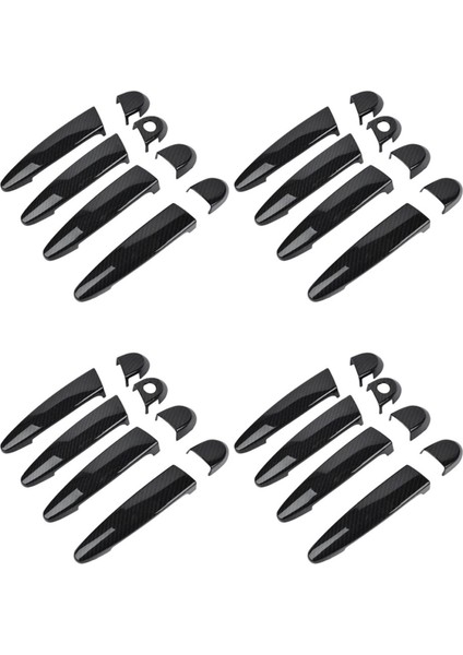 16X Karbon Fiber Dış Dış Kapı Kolu Kapağı Için Bmw 1 2 3 4 Serisi E87 E90 E91 E92 E93 F30 X1 X2 X3 X4 X5 X6 Lhd (Yurt Dışından)