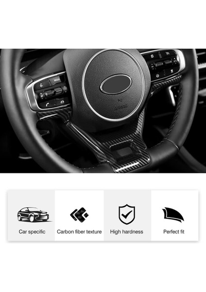 Kıa K5 Optima 2020 2021 2022 Araç Karbon Fiber Direksiyon Simidi Kapağı Trim Dekor Çerçevesi Aksesuarları (Yurt Dışından) fiyatları