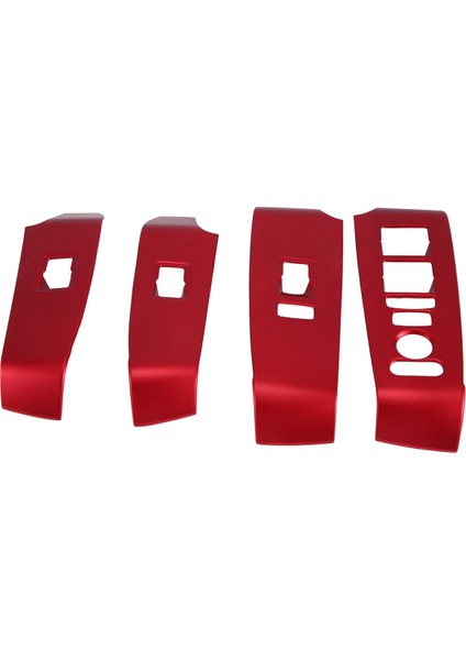 4pcs Pencere Asansör Anahtarı Kapak Trim Dekoru Honda Civic 11TH 2022 2023 Kırmızı Iç Aksesuarlar (Yurt Dışından)