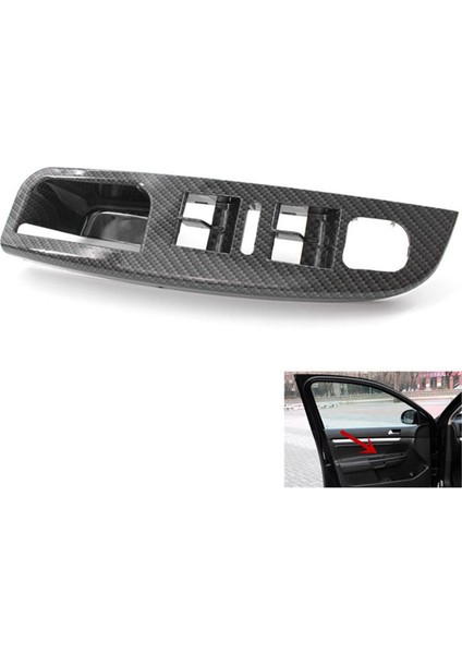 4x Side Tutam Karbon Fiber Kapı Penceresi Anahtarı Kontrol Paneli Kapak Kapakları Jetta Mk5 Golf Için Çerçeve 5 2005-2009 (Yurt Dışından) indirimleri