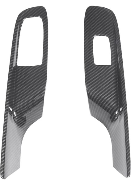 Karbon Fiber Abs Pencere Cam Kaldırma Anahtarı Düğmesi Kontrol Paneli Çerçeve Kapak Trim Chevrolet Corvette C8 2020-2023 (Yurt Dışından)