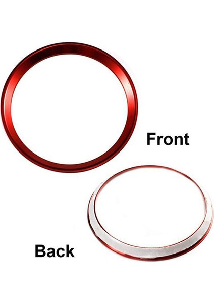 2x Kırmızı Direksiyon Simidi Merkezi Logo Dekorasyon Kapağı Halkası Trim Mercedes Benz C E Cla Glc Gle Sınıf 2015+ (Yurt Dışından) fırsatları