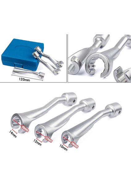 Bmw Vw Mercedes Için Benzer Yakıt Enjektör Hattı Enjektör Sleeve Kit Sensör Anahtarı 14 17 19MM Açık Uç SK1856,3 Pcs (Yurt Dışından) fiyatları