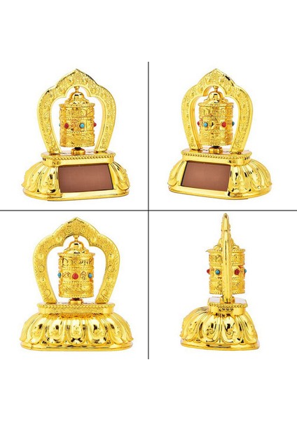 2x Güneş Enerjisi Dua Tekerleği, Araba Dinleme Dua Tekerleği Güneş Enerjisi Gücü Tibet Budist Dua Tekerleği Araba Dekorasyonu (Yurt Dışından) modelleri