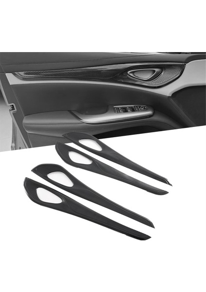 Araç Iç Kapı Şerit Paneli Döşeme Kapak Byd Conta / Byd Atto Için Karbon Fiber Rengi (Yurt Dışından) fiyatları
