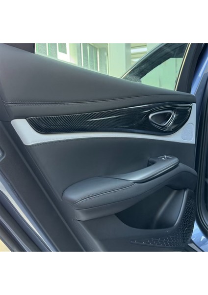 Araç Iç Kapı Şerit Paneli Döşeme Kapak Byd Conta / Byd Atto Için Karbon Fiber Rengi (Yurt Dışından) modelleri