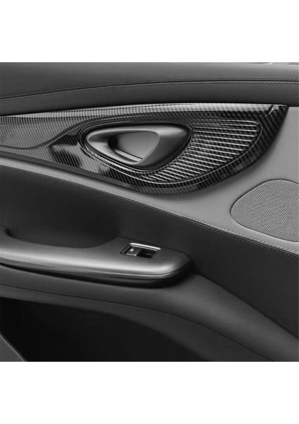 Araç Iç Kapı Şerit Paneli Döşeme Kapak Byd Conta / Byd Atto Için Karbon Fiber Rengi (Yurt Dışından) indirimleri