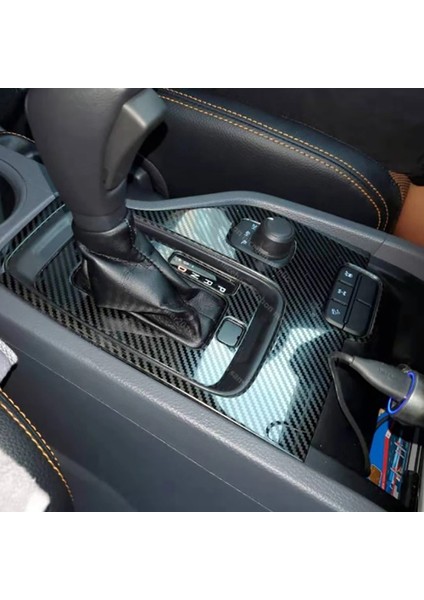 Ford Ranger Everest Endeavor 2015+ Karbon Fiber Paslanmaz Çelik Dişli Vites Paneli Kapak Trim Çerçeve Dekor Aksesuarları (Yurt Dışından) fiyatları