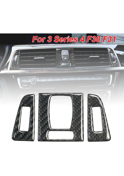 3pcs Karbon Fiber Iç Klima Havalandırma Çıkış Kapağı Etiketi For-Bmw F30 F32 F32 320I 428I 3 4 Serisi Gt (Yurt Dışından) fiyatları