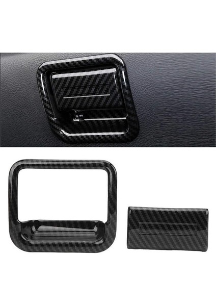 Nissan Navara Frontier NP300 2016-2021 Karbon Fiber Araba Copilot Torulcusu Kutu Saplama Kapak Trim Dekor Aksesuarları (Yurt Dışından) fiyatları
