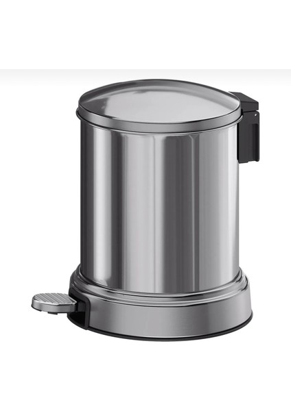 Çöp Kovası & Tuvalet Fırçası - Paslanmaz Çelik 4 Litre Gri fiyatları
