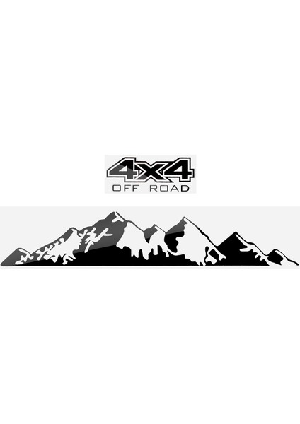 Araba Sticker 4x4 Ford Ranger Raptor Pickup Için Yol Grafik Çıkartması Isuuzu Dma Nissan Navara Toyota Hilux Aksesuarları (Yurt Dışından)