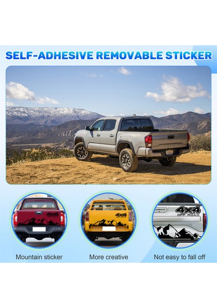 Araba Sticker 4x4 Ford Ranger Raptor Pickup Için Yol Grafik Çıkartması Isuuzu Dma Nissan Navara Toyota Hilux Aksesuarları (Yurt Dışından) fırsatları