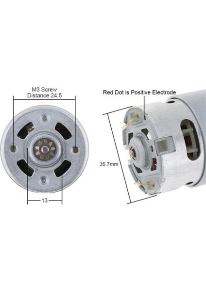 Elektrikli Matkap/tornavida Için Iki Vitesli 11 Diş ve Yüksek Tork Dişli Kutusu ile 2x RS550 18V 19500 Rpm Dc Motor (Yurt Dışından) fırsatları