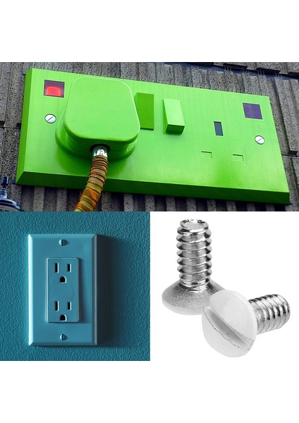 240 Pcs 3/8 Inç Uzunluğunda 6-32 Iplik Beyaz Duvar Plakası Vidaları Çıkış Kapağı Vidaları Duvar Plakası Vidaları Elektrik Vidaları (Yurt Dışından) fiyatları
