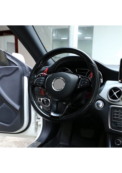 Mercedes Benz C E Sınıfı Glc Cla Gla W205 W213 X253 X156 Araç Direksiyon Simidi Dekorasyon Çerçevesi Kapak Trim, Parlak Siyah (Yurt Dışından) modelleri