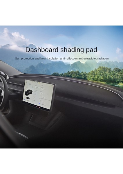 Tesla Model 3 Için Highland 2024 Araba Gösterge Tablosu Kapak Kayma Önleyici Karşıtı Pu Dash Mat (Yurt Dışından) indirimleri