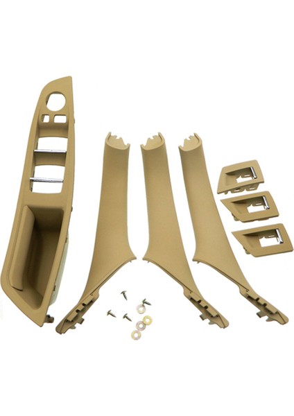2 Set Rhd Araba Iç Kapı Kolu Iç Kapı Paneli -Bmw 5 Serie F10 F11 520 525, Siyah ve Bej Için (Yurt Dışından) fırsatları