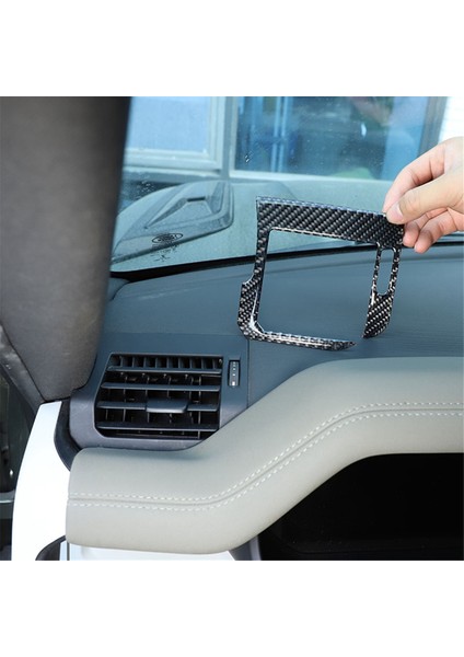 Land Rover Defender Için Karbon Fiber 90 110 130 2020-2024 Gösterge Paneli Yan Hava Havalandırma Kapak Döşeme Iç Aksesuarlar (Yurt Dışından) indirimleri