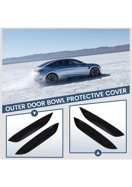 4pcs Dış Dış Kapı Kasesi Koruma Kapağı Byd Dolphin Için Trim Karbon Fiber Renk (Yurt Dışından) fırsatları