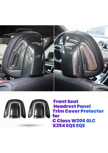 6pcs/set Araba Iç Koltuk Başlık Başlık Paneli Trim Kapak Koruyucusu Mercedes Benz C Sınıfı W206 Glc X254 Eqs Eqe (Yurt Dışından) fiyatları