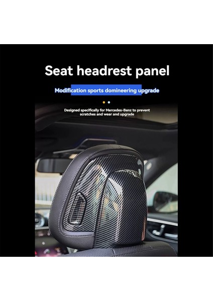 6pcs/set Araba Iç Koltuk Başlık Başlık Paneli Trim Kapak Koruyucusu Mercedes Benz C Sınıfı W206 Glc X254 Eqs Eqe (Yurt Dışından) fırsatları