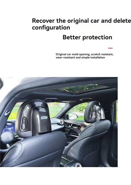 6pcs/set Araba Iç Koltuk Başlık Başlık Paneli Trim Kapak Koruyucusu Mercedes Benz C Sınıfı W206 Glc X254 Eqs Eqe (Yurt Dışından) indirimleri
