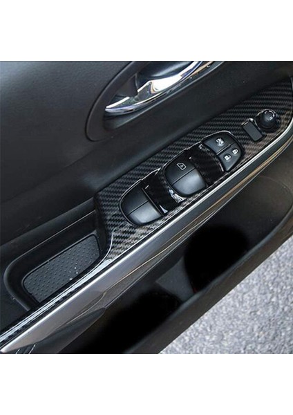 Nissan Navara NP300 Için 8x 2016-2019 Araba Penceresi Cam Kaldırma Anahtarı Düğmesi Panel Kapak Döşeme Etiketi, Karbon Fiber (Yurt Dışından) modelleri