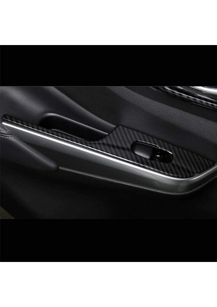 Nissan Navara NP300 Için 8x 2016-2019 Araba Penceresi Cam Kaldırma Anahtarı Düğmesi Panel Kapak Döşeme Etiketi, Karbon Fiber (Yurt Dışından) indirimleri