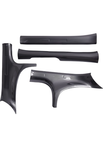 4pcs Kapı Eşik Korumaları Kapı Eşik Giriş Koruyucusu Dekor Karbon Fiber Renk Byd Conta / Byd Atto 4 Için (Yurt Dışından)