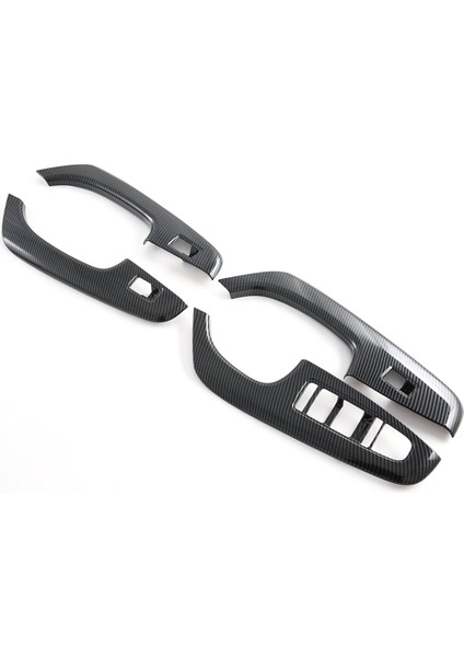 Araba Pencere Asansör Anahtarı Düğmesi Kapak Iç Kapı Koltuk Tesisi Trim Panel Byd Cout / Byd Atto 4 Için Karbon Fiber Renk (Yurt Dışından)