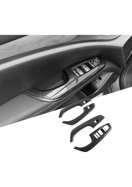 Araba Pencere Asansör Anahtarı Düğmesi Kapak Iç Kapı Koltuk Tesisi Trim Panel Byd Cout / Byd Atto 4 Için Karbon Fiber Renk (Yurt Dışından) indirimleri