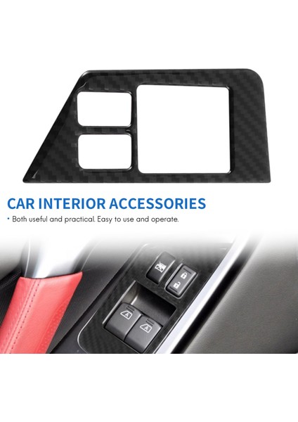 Nissan Gtr Için R35 2009-2015 Karbon Fiber Pencere Anahtarı Çıkartma Düğmesi Çerçevesi Kapak Trim Iç Dekorasyon Siyah Rhd (Yurt Dışından) fırsatları
