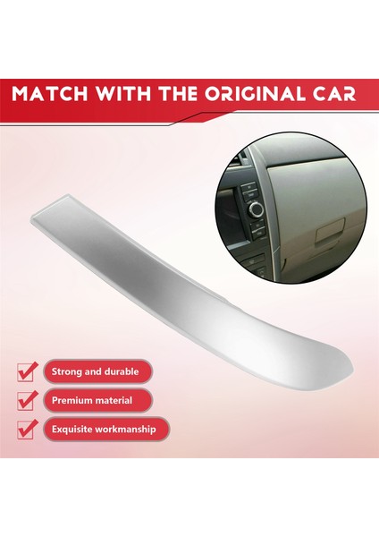 Toyota Corolla Altis Için 2pcs Gösterge Tablosu Trim Kapak Şeridi 2009 2010 2012 2012 2012 2012 Merkezi Kontrol Araba Stili (Yurt Dışından) indirimleri