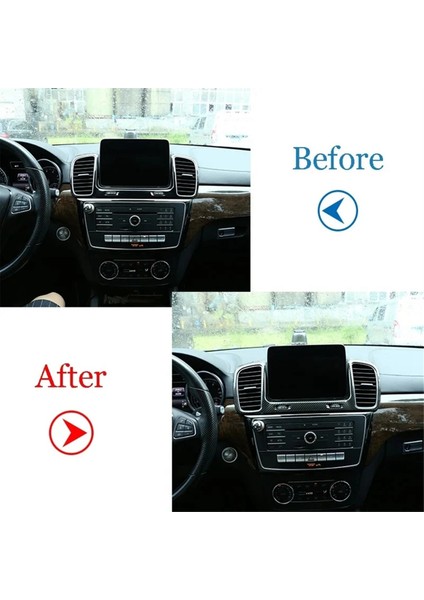 Karbon Araba Merkezi Kontrol Hava Havalandırma Çıkış Çerçevesi Mercedes Benz Gls Gle W166 X166 2016-2019 (Yurt Dışından) indirimleri