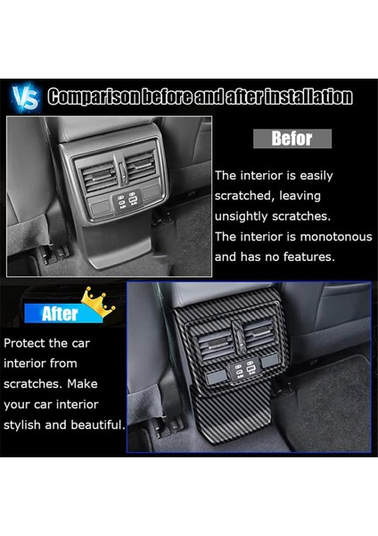 Subaru Forester Için 2025 Arka Klima Çıkış Havalandırma Kapağı Anti Kick Panel Iç Aksesuarlar Karbon Fiber (Yurt Dışından) fırsatları