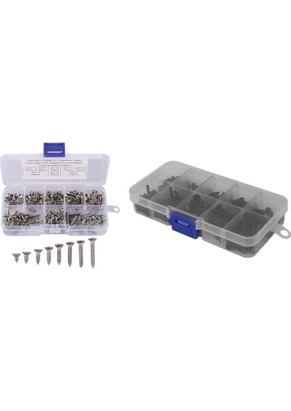 200PCS M3 Düz Kafa Kendi Kendine Tapan Vidalar 280 Pcs M3 Hex Cıvat (Yurt Dışından)